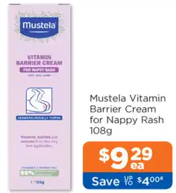 Good Price Pharmacy Mustela Vitamin Barrier Cream for Nappy Rash offer