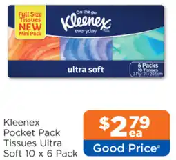 Good Price Pharmacy Kleenex Pocket Pack Tissues Ultra Soft offer