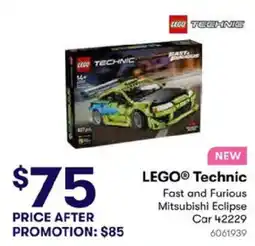 BIG W LEGO® Technic Fast and Furious Mitsubishi Eclipse offer
