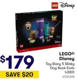 BIG W LEGO® Disney Toy Story 5 Slinky Dog Book Ends offer