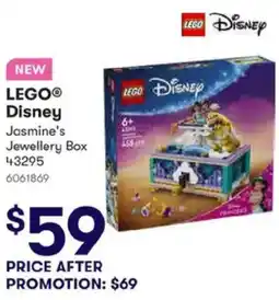 BIG W LEGO® Disney Jasmine's Jewellery Box offer
