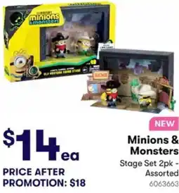 BIG W Minions & Monsters Stage offer