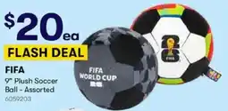 BIG W 9" Plush Soccer Ball - Assorted offer