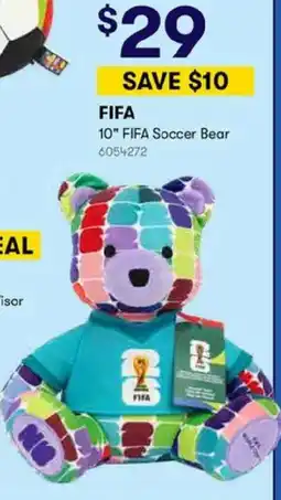 BIG W 10" FIFA Soccer Bear offer
