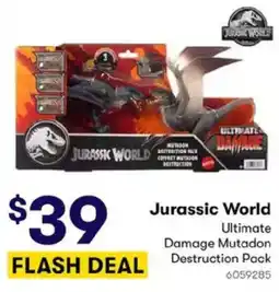BIG W Jurassic World Damage Ultimate Mutadon Destruction Pack offer