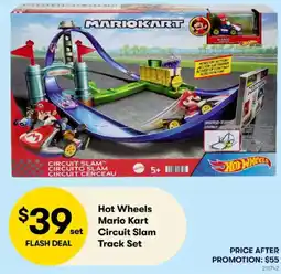 BIG W Hot Wheels Mario Kart Circuit Slam Track Set offer