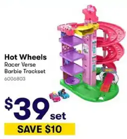 BIG W Hot Wheels Racer Verse Barbie Trackset offer