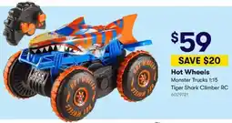 BIG W Hot Wheels Monster Trucks 1:15 Tiger Shark Climber RC offer