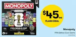 BIG W Monopoly FIFA Edition Core Game offer