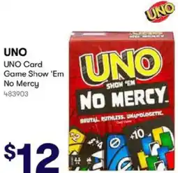 BIG W UNO Card Game Show 'Em No Mercy offer