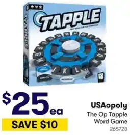 BIG W USAopoly The Op Tapple Word Game offer