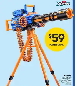 BIG W XSHOT INSANITY S1 Motorised Rage Fire Gatlin Blaster offer