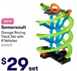 BIG W Somersault Garage Racing Track Set with 8 Vehicles offer