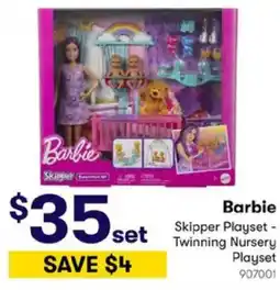 BIG W Barbie Skipper Playset offer