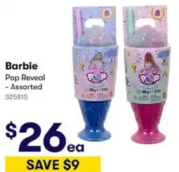 BIG W Barbie Pop Reveal - Assorted offer