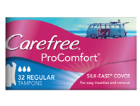 Chemist Warehouse Carefree ProComfort Tampons Regular 32 Pack offer
