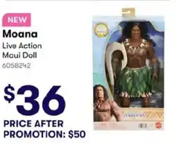 BIG W Moana Live Action Maui Doll offer