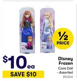 BIG W Disney Frozen Core Doll offer