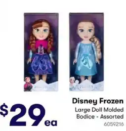 BIG W Disney Frozen Large Doll Molded Bodice offer