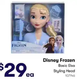 BIG W Disney Frozen Basic Elsa Styling Head offer