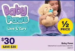 BIG W Baby Paws Interactive Love & Care Labrador offer