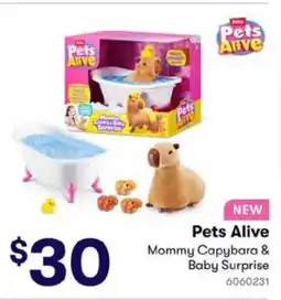 BIG W Pets Alive Mommy Capybara & Baby Surprise offer