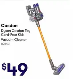 BIG W Dyson Casdon Toy Cord-Free Kids Vacuum Cleaner offer