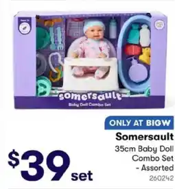 BIG W Somersault Baby Doll Combo Set offer