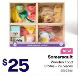 BIG W Wooden Food Crates offer