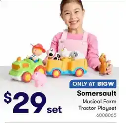 BIG W Somersault Musical Farm Tractor Playset offer