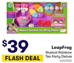 BIG W LeapFrog Musical Rainbow Tea Party Deluxe offer