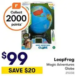 BIG W LeapFrog Magic Adventures Globe offer