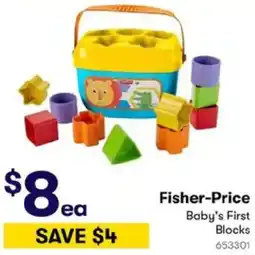 BIG W Fisher-Price Baby's First Blocks offer