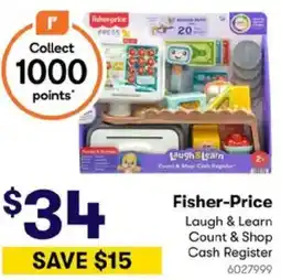 BIG W Fisher-Price Laugh & Learn Count & Shop Cash Register offer