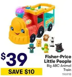 BIG W Fisher-Price Little People Big ABC Animal Train offer