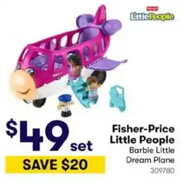 BIG W Fisher-Price Little People Barbie Little Dream Plane offer