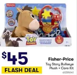 BIG W Fisher-Price Toy Story Bullseye Plush + Care Kit offer