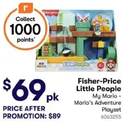 BIG W Fisher-Price Little People My Mario - Mario's Adventure Playset offer