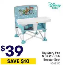 BIG W Toy Story Pop N Sit Portable Booster Seat offer