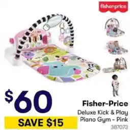 BIG W Fisher-Price Deluxe Kick & Play Piano Gym offer