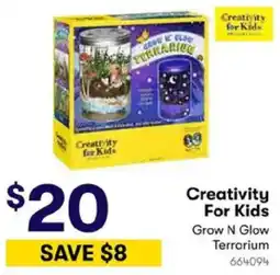 BIG W Creativity For Kids Grow N Glow Terrarium offer