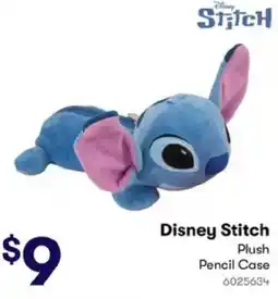 BIG W Disney Stitch Plush Pencil Case offer