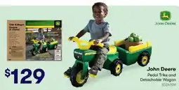 BIG W John Deere Pedal Trike and Detachable Wagon offer