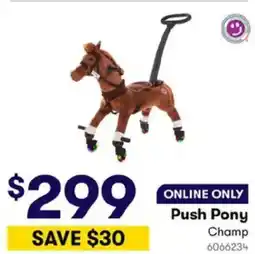 BIG W Push Pony Champ offer