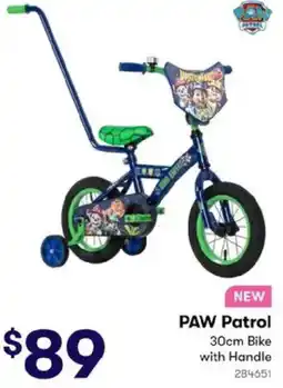 BIG W PAW Patrol Bike with Handle offer