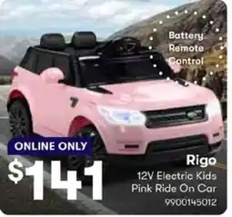BIG W Rigo 12V Electric Kids Pink Ride On Car offer