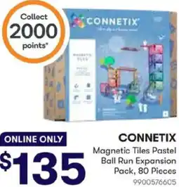 BIG W CONNETIX Magnetic Tiles Pastel Ball Run Expansion offer