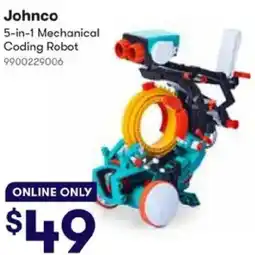 BIG W Johnco 5-in-1 Mechanical Coding Robot offer