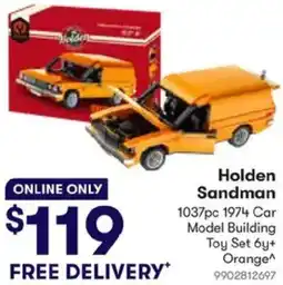 BIG W Holden Sandman 1037pc 1974 Car Model Building Toy Set 6y+ Orange offer