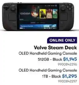 BIG W Valve Steam Deck OLED Handheld Gaming Console offer